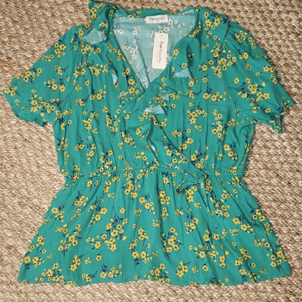 Floral Peplum Top